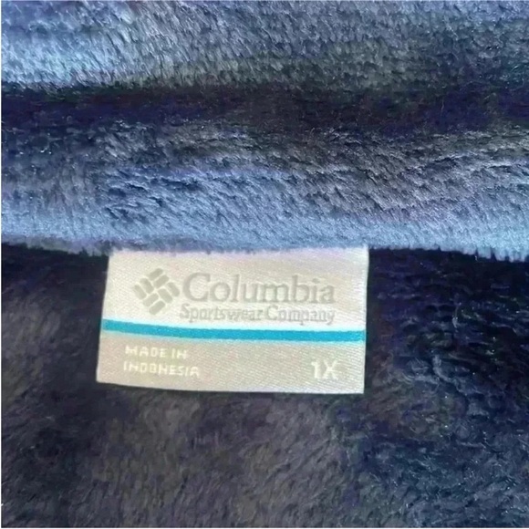 Columbia Sportswear Fireside Fleece Jacket - Full Zip in Nocturnal Size 1X NWT - Picture 6 of 9